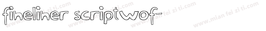 fineliner scriptwof字体转换